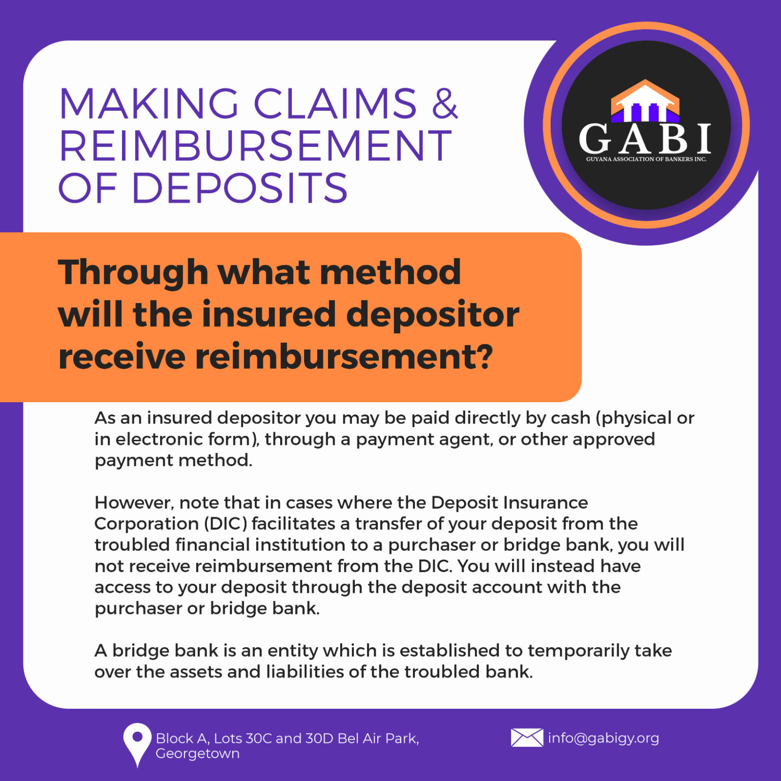 Claims & Reimbursement Part 2 - Guyana Association of Bankers Inc.